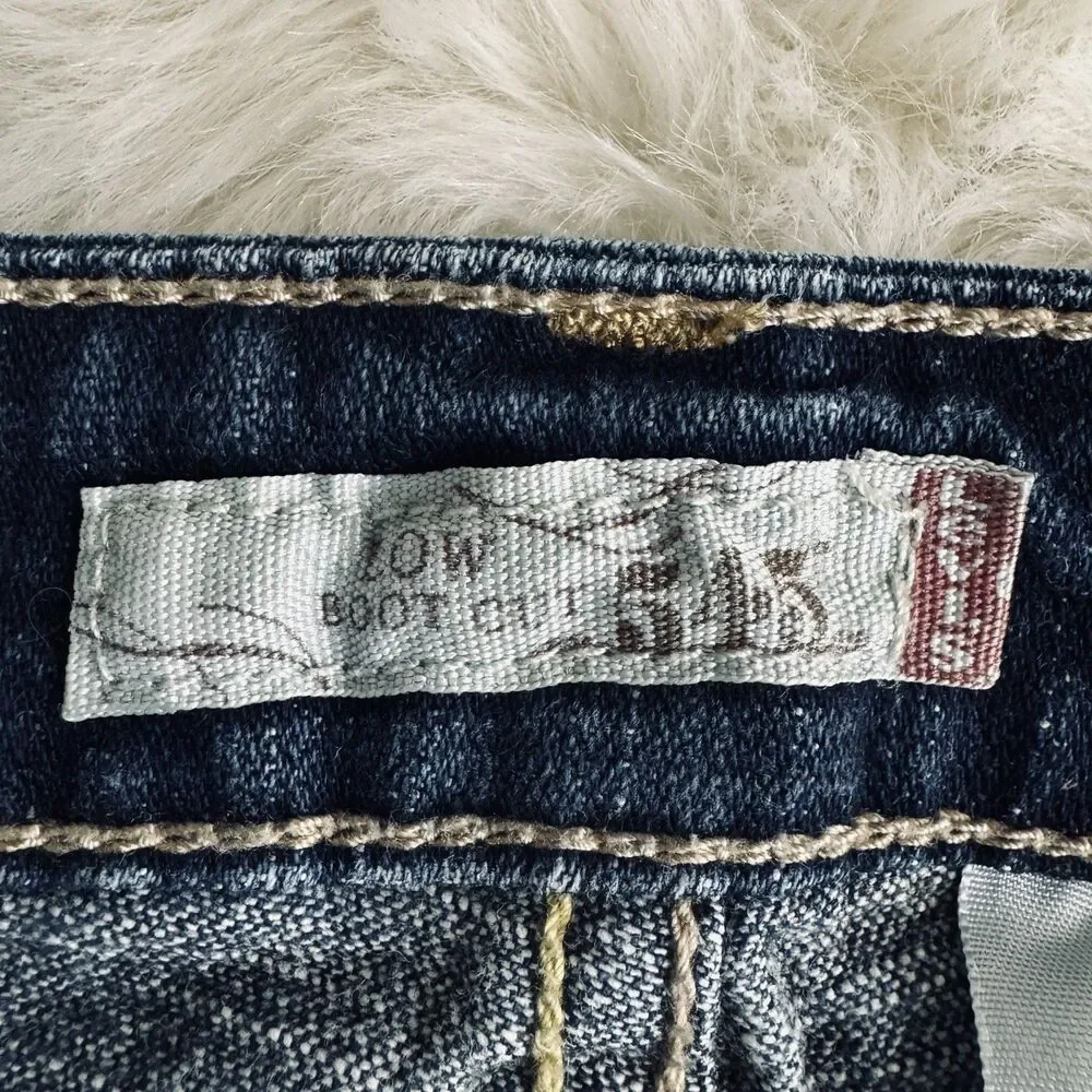 Y2K Levis 545 Low Bootcut Jeans 10/12 (32x30) Blue Denim Stretch Womens